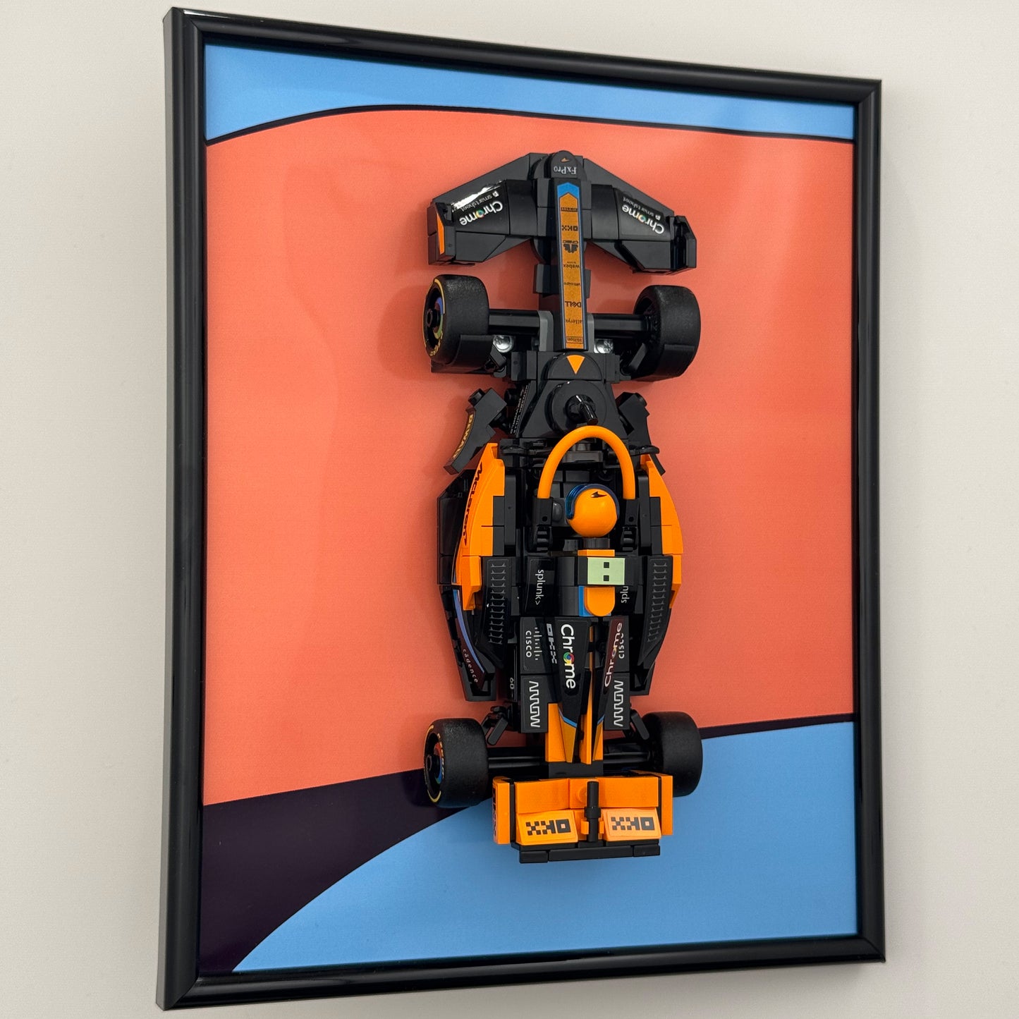 2023 McLaren F1 Race Car LEGO Speed Champions Display Frame