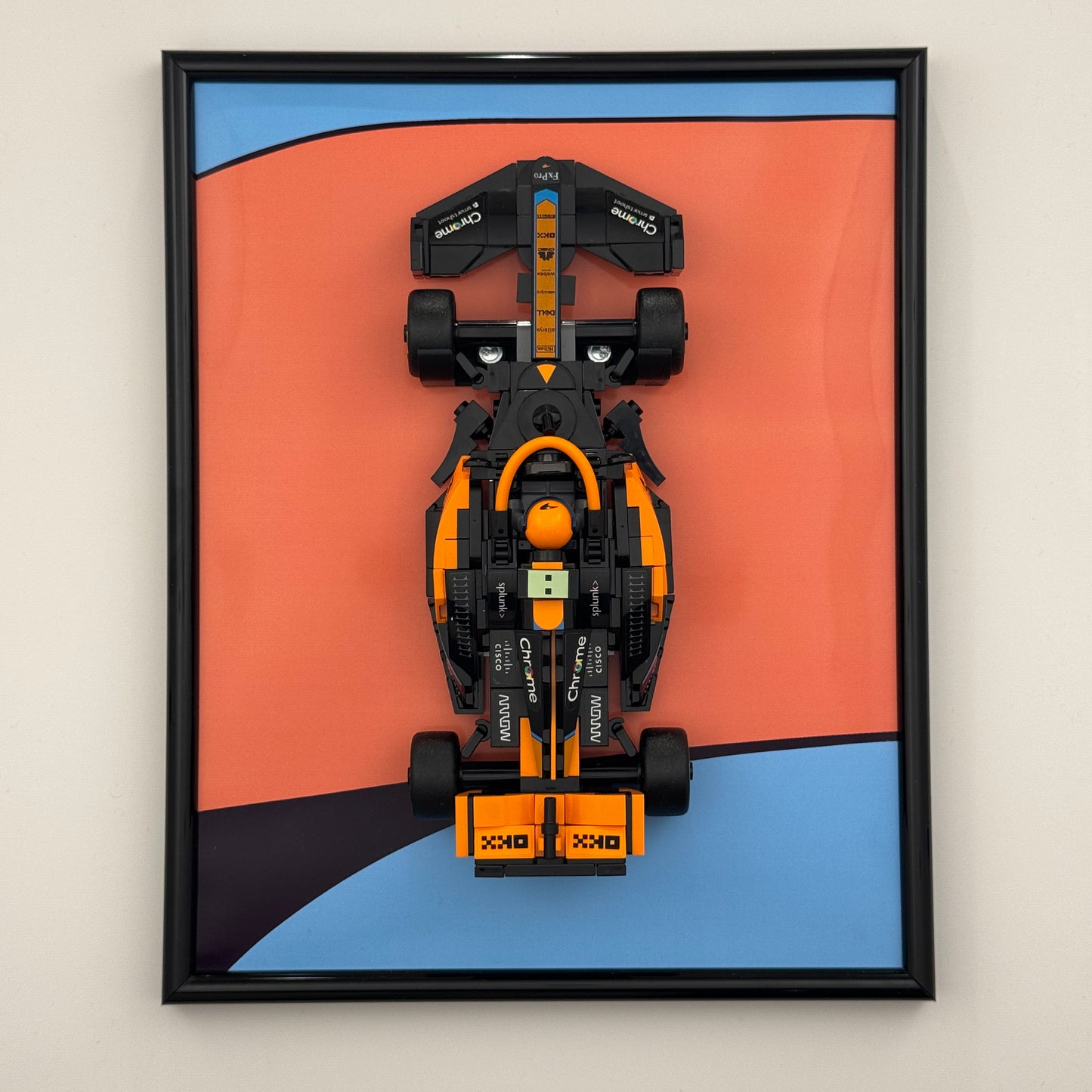 2023 McLaren F1 Race Car LEGO Speed Champions Display Frame