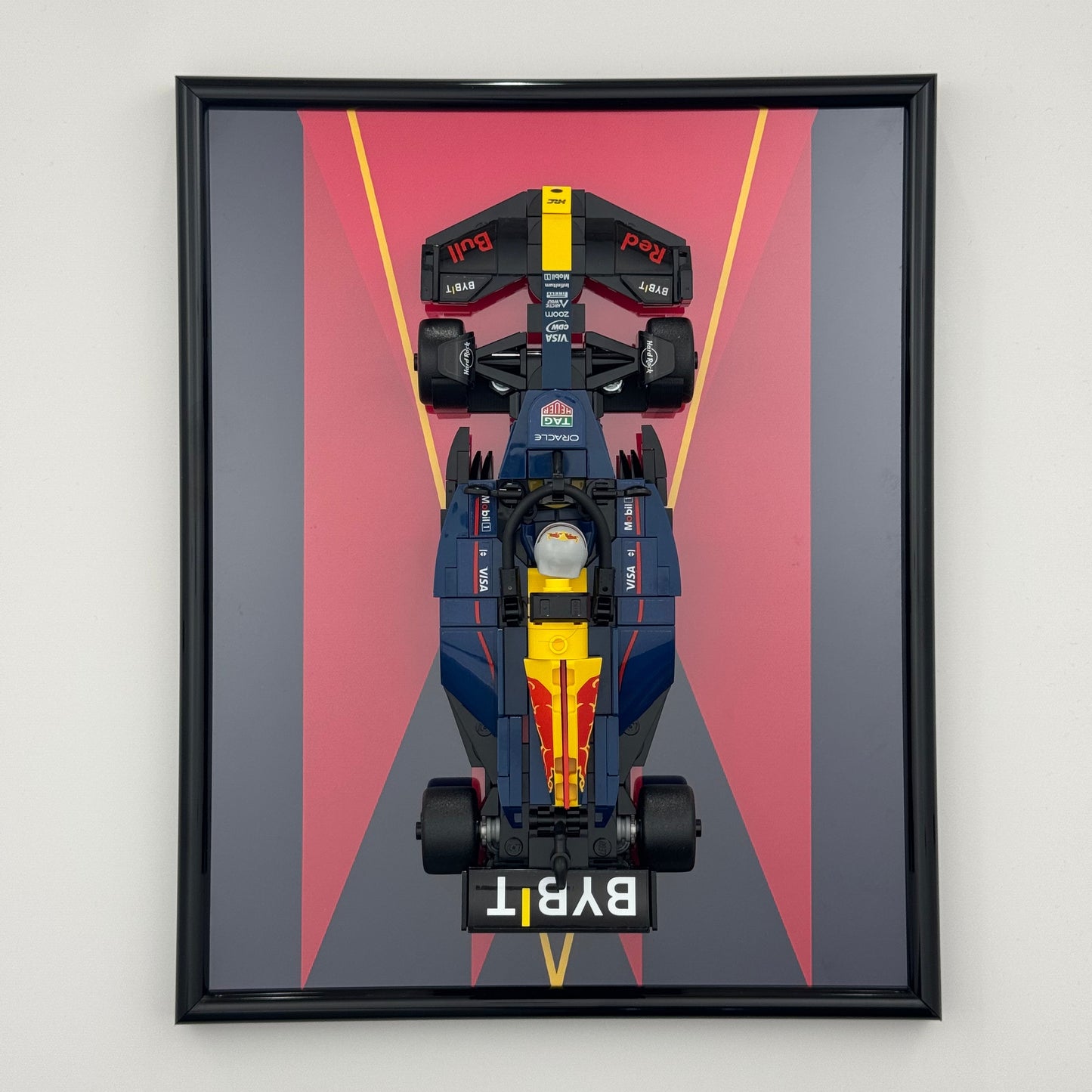 Oracle Red Bull Racing RB20 F1® Race Car LEGO Speed Champions Display Frame