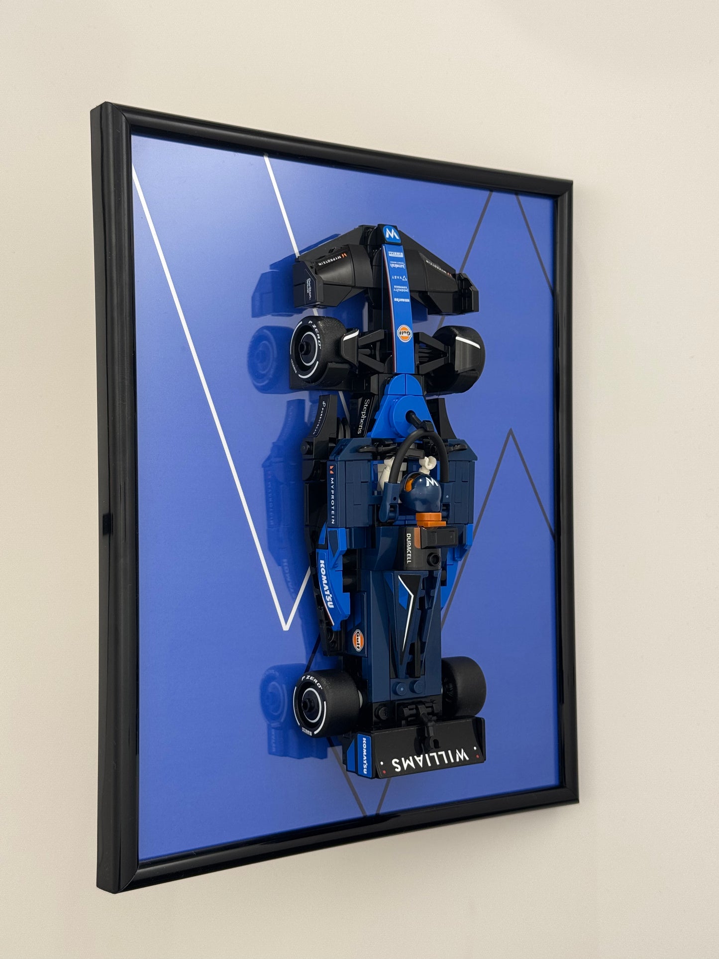 Williams Racing FW46 F1® Race Car LEGO Speed Champions Display Frame