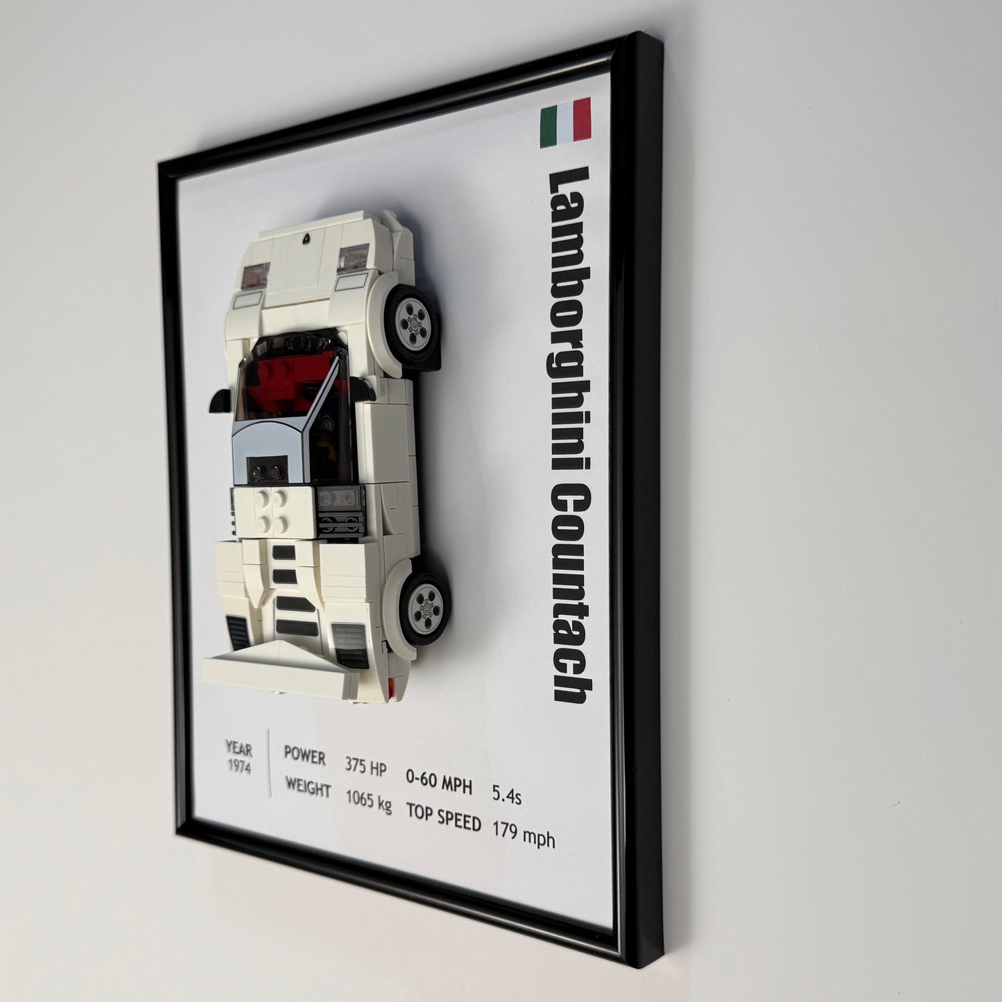 Lamborghini Countach LEGO Speed Champions Display Frame