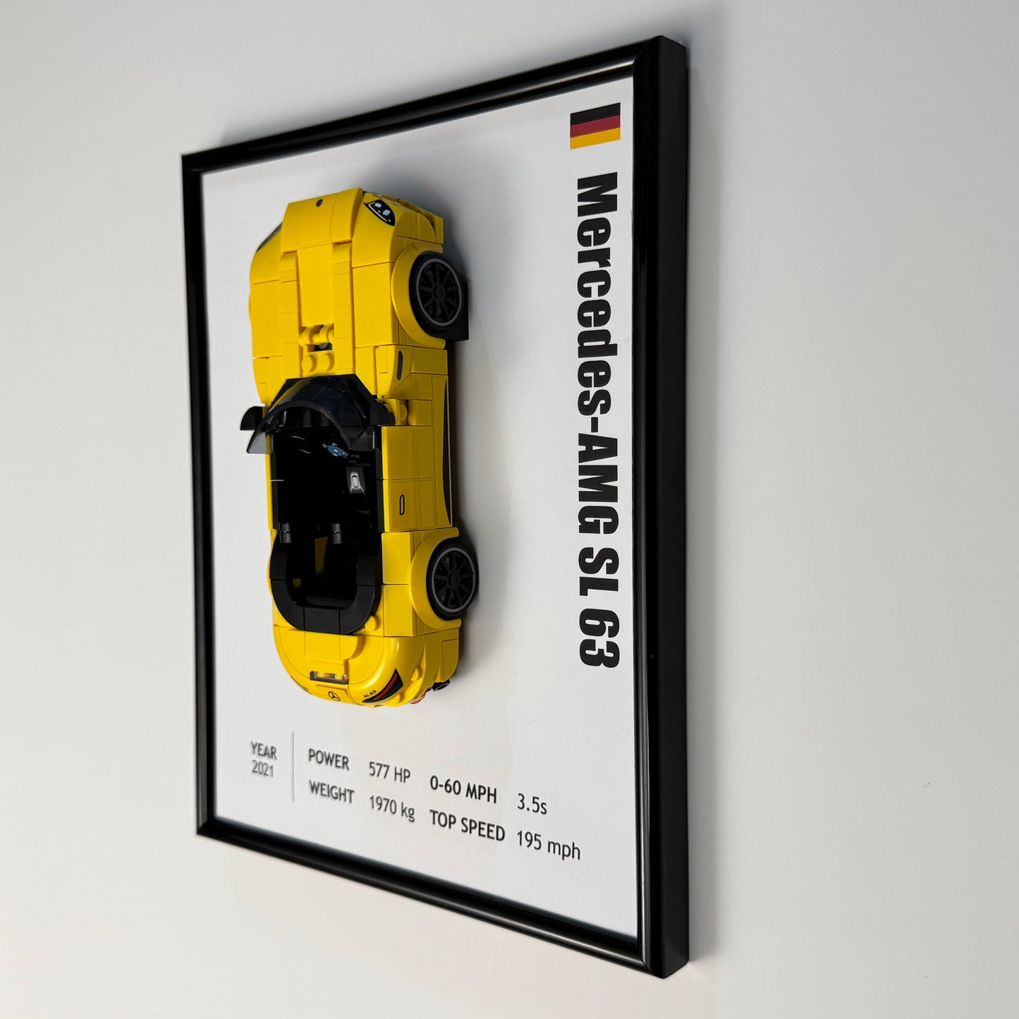 Mercedes-Benz SL63 LEGO Speed Champions Display Frame