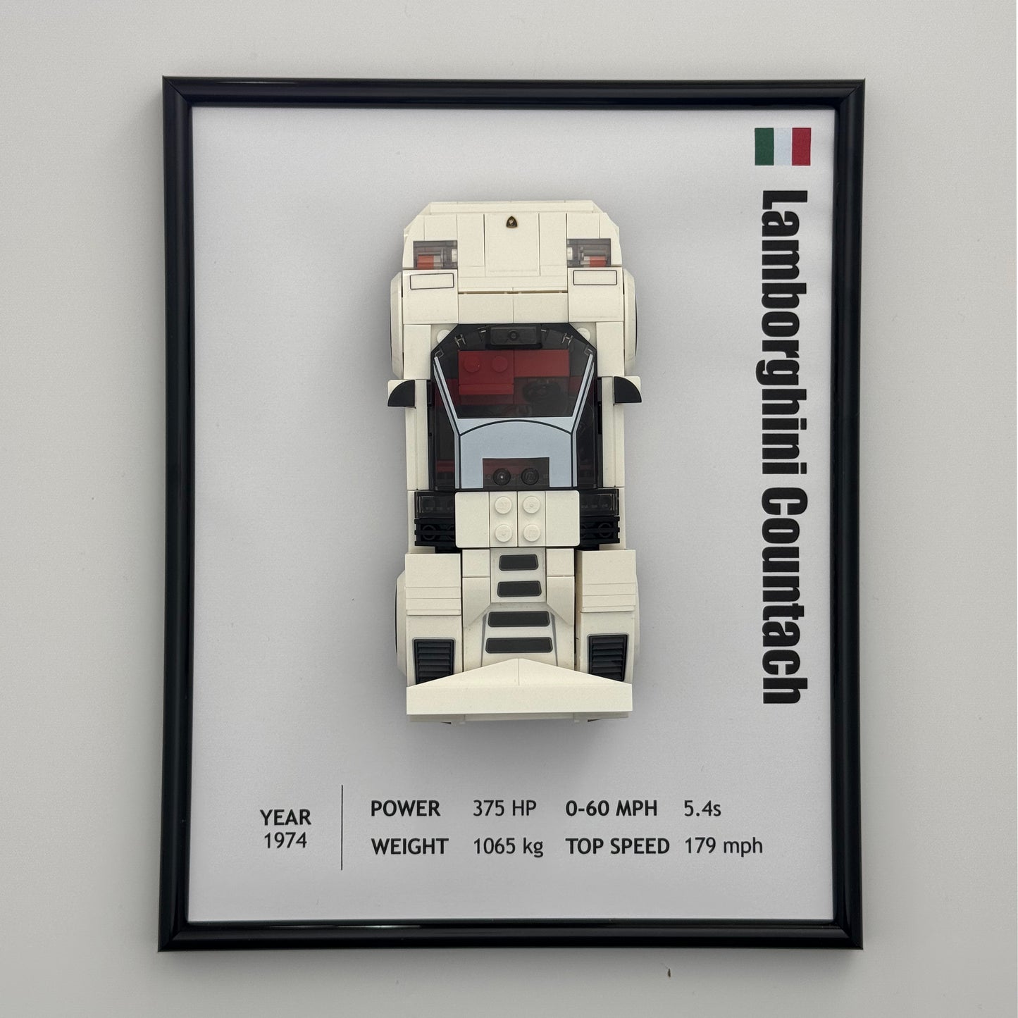 Lamborghini Countach LEGO Speed Champions Display Frame
