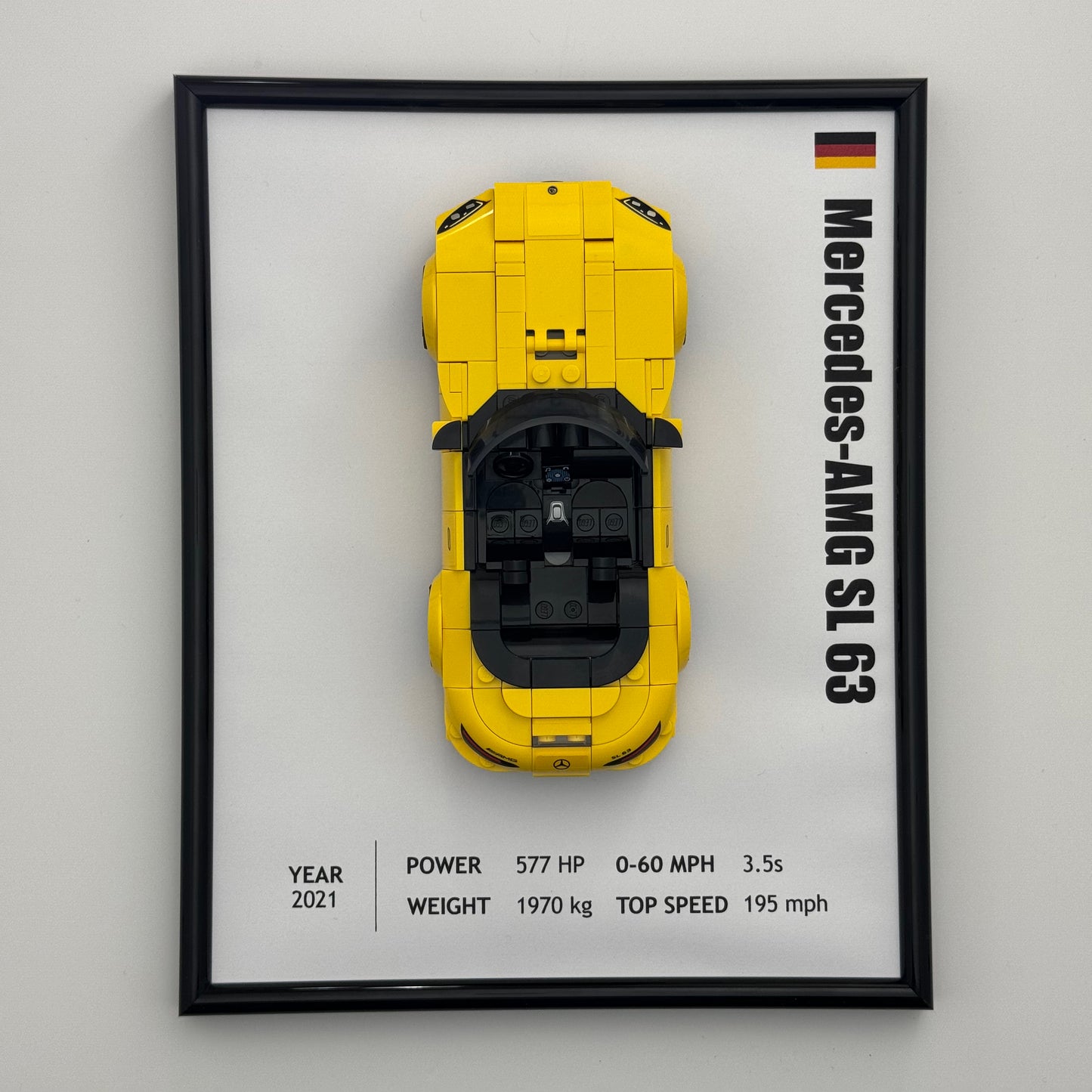 Mercedes-Benz SL63 LEGO Speed Champions Display Frame