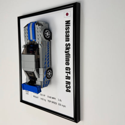 Nissan R34 GT-R LEGO Speed Champions Display Frame