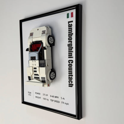 Lamborghini Countach LEGO Speed Champions Display Frame