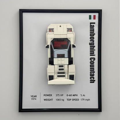 Lamborghini Countach LEGO Speed Champions Display Frame